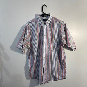 Vintage Claybrooke Short-Sleeve Button-Up Wrinkle Free Oxford. Men’s Size M.